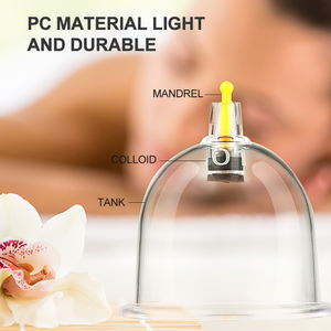 Set Terapi Pijat Medis Tradisional Tiongkok dengan Cangkir Hisap Vakum Tebal dan Pompa, Set Terapi Hijama - Product Image 2