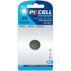Batteria al litio CR2032 <span class=keywords><strong>3V</strong></span> C di vendita calda di marca PKCELL per elettronica di consumo - Product Image 2