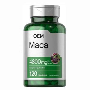 マカエキスカプセル天然パワーエネルギーブースターサプリメント男性用OEM自社ブランド - Product Image 1