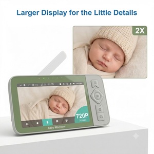 Monitor para Bebés KT624T de Doble Banda 2.4G 5G WiFi con Aplicación Tuya, Pantalla de 5.5" 720P, Cámara PTZ, Conversación Bidireccional, Visión Nocturna Automática, Modo VOX - Product Image 5