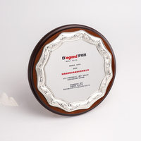 Plaque de reconnaissance en bois créative de marque agréée, vente en gros d'usine, pour récompenses d'entreprise, trophées et certificats d'honneur ronds