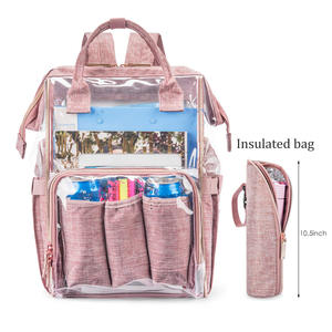 <span class=keywords><strong>Sac</strong></span> <span class=keywords><strong>à</strong></span> <span class=keywords><strong>dos</strong></span> transparent en PVC pour bébé/couches, imperméable, polyvalent pour les sorties, les spectacles et les voyages (<span class=keywords><strong>personnalisable</strong></span>) - Product Image 6