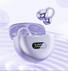 Écouteurs à conduction osseuse à clipser, sans fil BT V5.4, avec affichage numérique LED, étanches IPX5, pour le sport, la course et la gym, vente en gros - Product Image 5