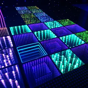 Pista de baile LED luz vídeo espejo infinito 3D