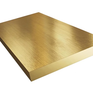 Plaque en laiton industriel H85, 85% cuivre, qualité ductile décorative, avec services de soudage, pliage et découpe - Product Image 1