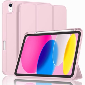 Nueva Funda de Cuero PU con Diseño Simple Trifold de 10.ª Generación, con Soporte y Carcasa Rígida para Tablet de 10.9 Pulgadas, Compatible con <span class=keywords><strong>iPad</strong></span> 10/10.9 <span class=keywords><strong>2022</strong></span> - Product Image 1