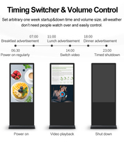 Téléviseur intelligent portable interactif Android HD 43 pouces, écran tactile LCD sans fil 10 points, support au sol, affichage numérique de texte et de graphiques