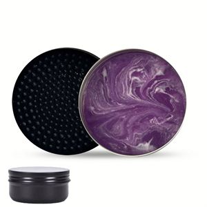 Private Label Gold Black pink Plant Extracted Solid Silicone Foam <b>Makeup</b> Cleaning Brush Scrubber <b>Makeup</b> Brush Cleaner Soap <b>Box</b> - Product Image 1