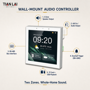 กล่อง Tianlai 86W ขนาดพกพาในฝ่ามือ แต่ให้พลังเสียง 4x30W ให้กับลำโพงสี่ตัว พร้อม <span class=keywords><strong>Spotify</strong></span> และฮับ Zigbee ในตัวสำหรับบ้านอัจฉริยะ - Product Image 5