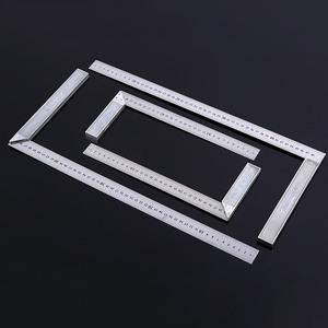Règle d'angle en acier 300 mm, règle à angle droit pour le travail du bois et la mesure industrielle - Product Image 2