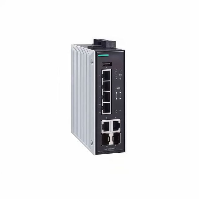 24- Managed PoE Ethernet Industrial Network Switch With and DIN-Rail Mount 24   PLC 220V
