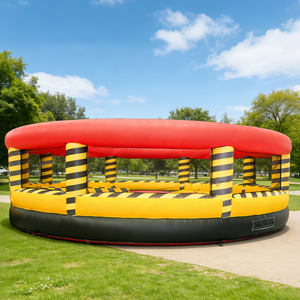 Vente en gros usine Chine : Structure gonflable de saut et jeu rotatif Wipeout en PVC, modèle Toxic Meltdown, avec souffleur - Product Image 1