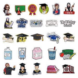 Entrega Rápida: Pegatinas Metálicas Esmaltadas para Teléfono con Temática de <span class=keywords><strong>Profesor</strong></span> y Graduación, Calcomanías Divertidas para Teléfono con Dijes Académicos, Regalo para Educadores - Product Image 5