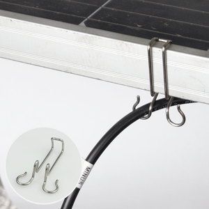 Abrazadera de Cable Solar de Acero Inoxidable 304, Clip de Fijación Lateral de Montaje Rápido para Instalación de Paneles Fotovoltaicos - Product Image 4