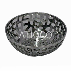 Sand Casted Aluminum Fruit <b>Bowl</b> Latest Style Plate Exquisite High-value <b>Snacks</b> Plate Round Safe Light Luxury High-end Candy <b>Bowl</b> - Product Image 3