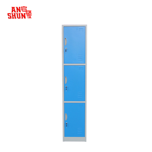 Armoire <span class=keywords><strong>de</strong></span> rangement en métal rose à une colonne, 3 portes, <span class=keywords><strong>casier</strong></span> scolaire à <span class=keywords><strong>vendre</strong></span> - Product Image 3