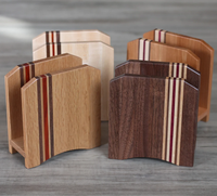 JUNJI Porte-serviettes en bois au design élégant, décoration de table de cantine pour le bureau, la maison et l'hôtel, porte-serviettes en papier