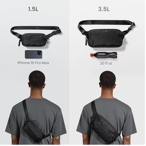 Bolso Bandolera de 1.5L con Bloqueo RFID, Bolso Cruzado Minimalista para <span class=keywords><strong>Pecho</strong></span> y <span class=keywords><strong>Hombro</strong></span> - Product Image 4