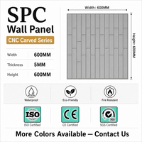 Panneau mural CNC SPC 4 mm, imperméable, ignifuge, effet marbre, rainuré, auto-adhésif, salon, chambre, douche, salle de sport, appartement