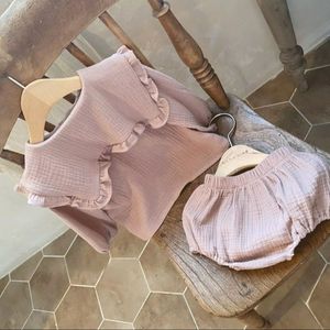 Top estivo per neonati + <span class=keywords><strong>pantaloni</strong></span> per pane 2 pezzi alla moda vestiti per neonate a maniche corte - Product Image 2