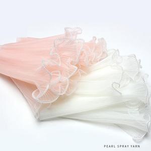 Hot Selling Frilly Bouquet Packaging Mesh Waterproof DIY Pearl <strong>Gauze</strong> Artificial Flowers Graduation Chinese New Year Christmas - Product Image 6