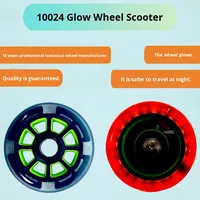 Trottinette adulte Weizhong lumineuse, imperméable, respirante, durable, légère, en PP+PU, de haute qualité, avec roues pour patins à roulettes d'extérieur