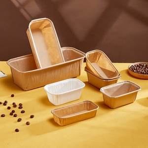 Nóng bán không thấm mỡ cán rim cupcake cốc giấy hình chữ nhật Muffin nướng ly - Product Image 2