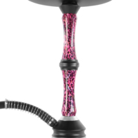 Chicha portable avec foyer en silicone, ensemble complet de chicha arabe pour fumer (Hubbly Bubbly, Chilum, Huka) avec une seule tige
