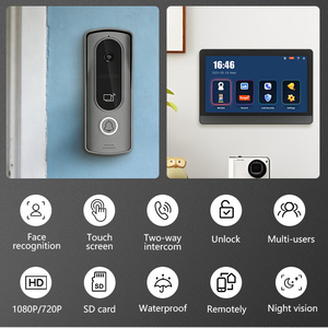 Sonnette vidéo IP67 de 7 pouces à économie d'énergie, facile à utiliser, pour immeubles de bureaux - Product Image 4