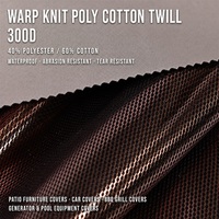 300D Wasserdichter Abriebfester Twill Polyester-Baumwoll-Oxford-Stoff für Terrassenmöbel-Abdeckungen und Poolausrüstungs-Abdeckungen