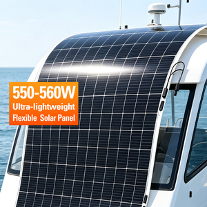 แผงโซลาร์เซลล์แบบฟิล์มบางติดตั้งบนหลังคา 550w 555w 560w โมโนคริสตัลไลน์ แผงโซลาร์เซลล์แบบยืดหยุ่น 560w - Product Image 1