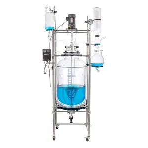 Laboao 200L Photochemical Jacketed Glass Reactor Leading Agitated Tank Glass Reactors