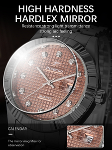 Orologio da Uomo Elegante Stile Antico con Calendario, Quadrante in Vetro Diamantato, Cinturino da 20mm, <span class=keywords><strong>Design</strong></span> Sottile - Product Image 3