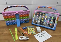 Çocuklar için Tablet PC 10.1 İnç IOS Kapasitif Dokunmatik Ekran Wi-Fi Düşmeye Dayanıklı Eğitici Çocuklar İçin Pop It Kılıflı