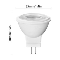Ampoule LED MR11 3W 12V AC/DC, projecteurs LED basse tension, Gu4 Bi-Pin