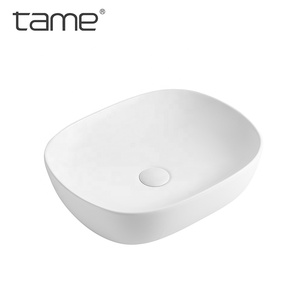 TAME-Muebles de baño rectangulares de porcelana, diseño de mármol, lavabo de <span class=keywords><strong>encimera</strong></span>, lavabo de baño - Product Image 5