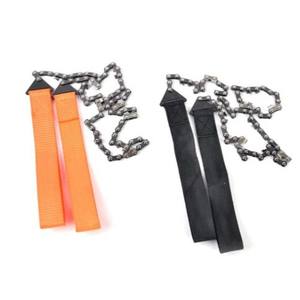 เลื่อยโซ่แบบใช้มือ 11 ฟัน สำหรับตั้งแคมป์ เอาตัวรอด ทำสวน ตัดไม้ เครื่องมือเลื่อยลวด ใช้กลางแจ้ง - Product Image 1