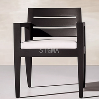 Nouveau design, vente en gros, cadre en aluminium et métal de haute qualité, ensemble de base, table à manger centrale, chaise rectangulaire en aluminium