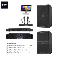 Système de sonorisation karaoké complet Pat KP4012, haut-parleurs pleine gamme néodyme 12 pouces, 800W, en contreplaqué de bouleau, ensemble complet pour