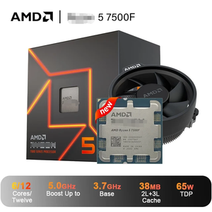 NUEVO CPU R5 7500F/7600X de 3.7GHz, 6 Núcleos, 12 Subprocesos, 10MB L2, 25MB, 65W TDP, DDR5 5200 RAM, Socket AM5 para Escritorio, R5 7500f 7600 7600x - Product Image 3