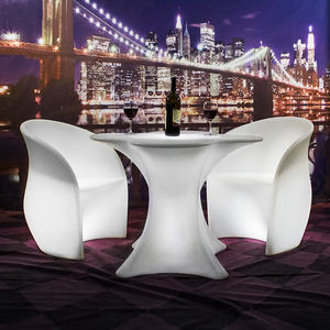 مصباح ليد يصل أثاث خارجي البلاستيك مضيئة شريط طاولات وكراسي مع رخيصة الثمن - Product Image 3