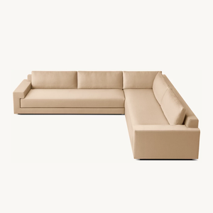 Sassanid Nueva Presentación Diseño distintivo italiano Sala de estar de lujo <span class=keywords><strong>Piero</strong></span> Performance Brazo de lino Seccional en L - Product Image 5