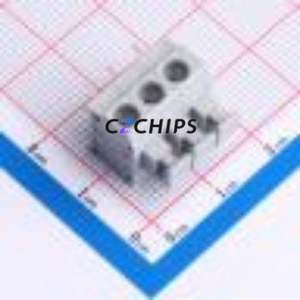 MX235-5.0-03P-GY01-Cu-A Spring Terminal Block Through hole Component (THT),P=5mm Connector 1x3P 5mm Gray Through Hole - Product Image 1