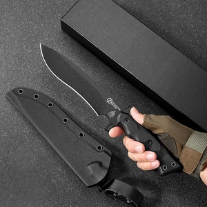 OP7-01มีดพกพาสแตนเลสมีดต่อสู้พร้อมที่จับ G10ปรับแต่งได้แบบ DIY สำหรับใช้ในอุตสาหกรรม - Product Image 3