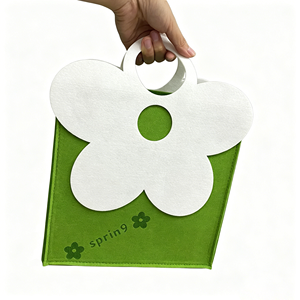 <span class=keywords><strong>Sac</strong></span> à <span class=keywords><strong>main</strong></span> en feutre chic et moderne, motif floral de dessin animé, <span class=keywords><strong>sans</strong></span> poignée, idéal pour les trajets quotidiens, emballage cadeau pour filles - Product Image 5