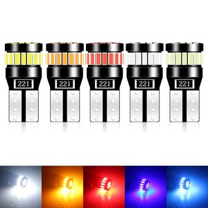 Éclairage de plaque d'immatriculation/indicateur de largeur pour voiture W5W, ampoule de voiture 4014 T10 24 LED avec décodage universel - Product Image 1
