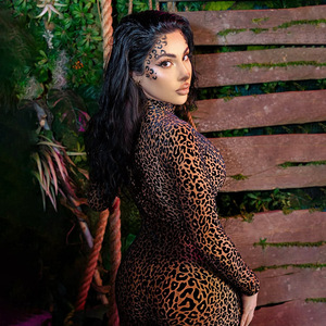 Nouvelle combinaison longue à manches longues pour femme, motif léopard, taille ajustée, style tendance et sexy, collection été 58 - Product Image 3