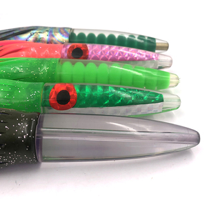 Oem 9 אינץ פלסטיק רך מלאכותי שרף ראש תמנונים טונה מרלין טרולים דיג מפתה - Product Image 2