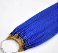 Vente de haute qualité : Cheveux humains vierges indiens Remy 100 % naturels, en vrac, 12-30 pouces, couleur personnalisée, double trame machine, vente en gros