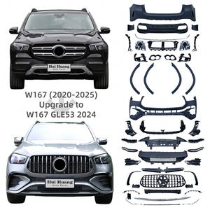 Kit de carrosserie pour Mercedes benz GLE350 GLE450 GLE500 W167 <span class=keywords><strong>2020</strong></span> 2021 2022 2023 Facelift 2024 GLE53 Modèle <span class=keywords><strong>AMG</strong></span> avec grille de pare-chocs - Product Image 1